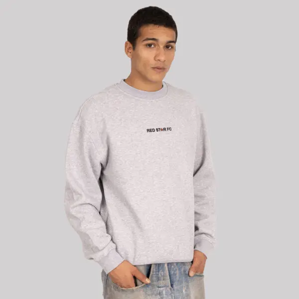 CREWNECK RED STAR GRIS